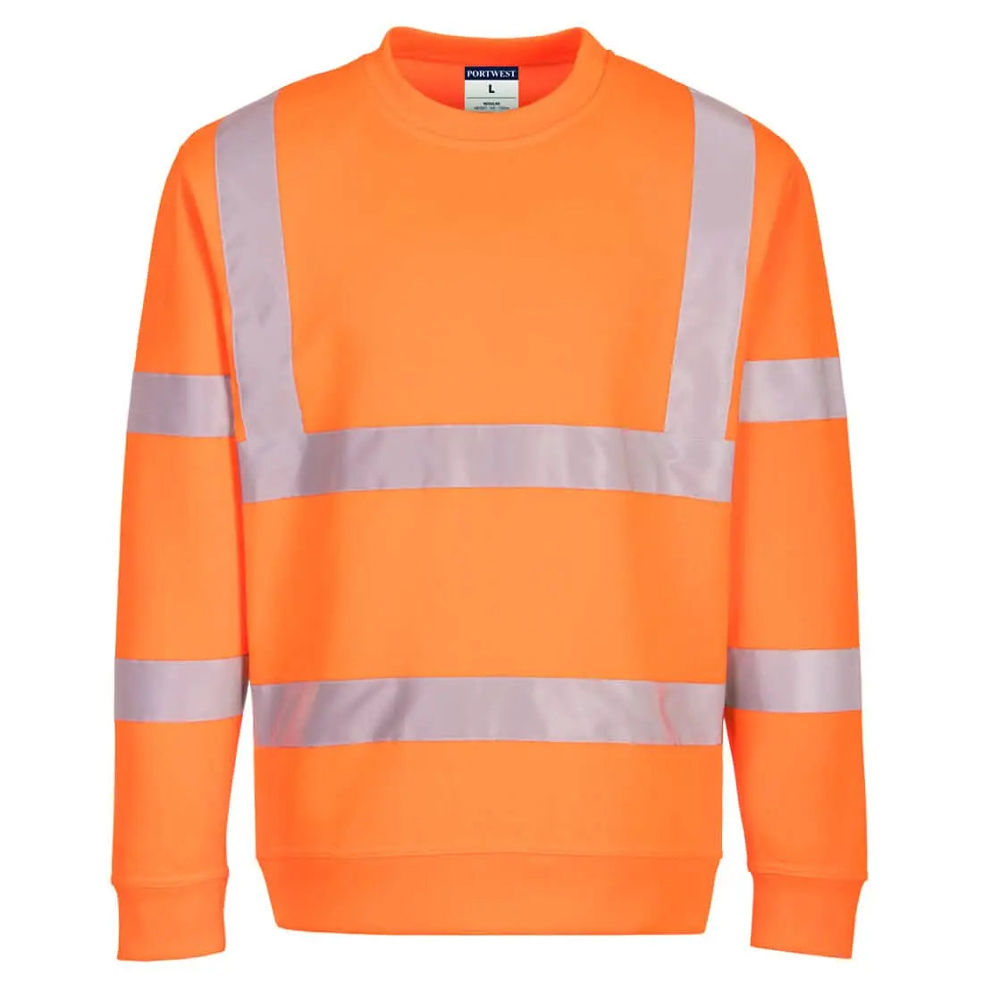 Portwest Eco Hi Vis Sweatshirt EC13 - Orange - Customisable Hi-Vis Sweatshirt