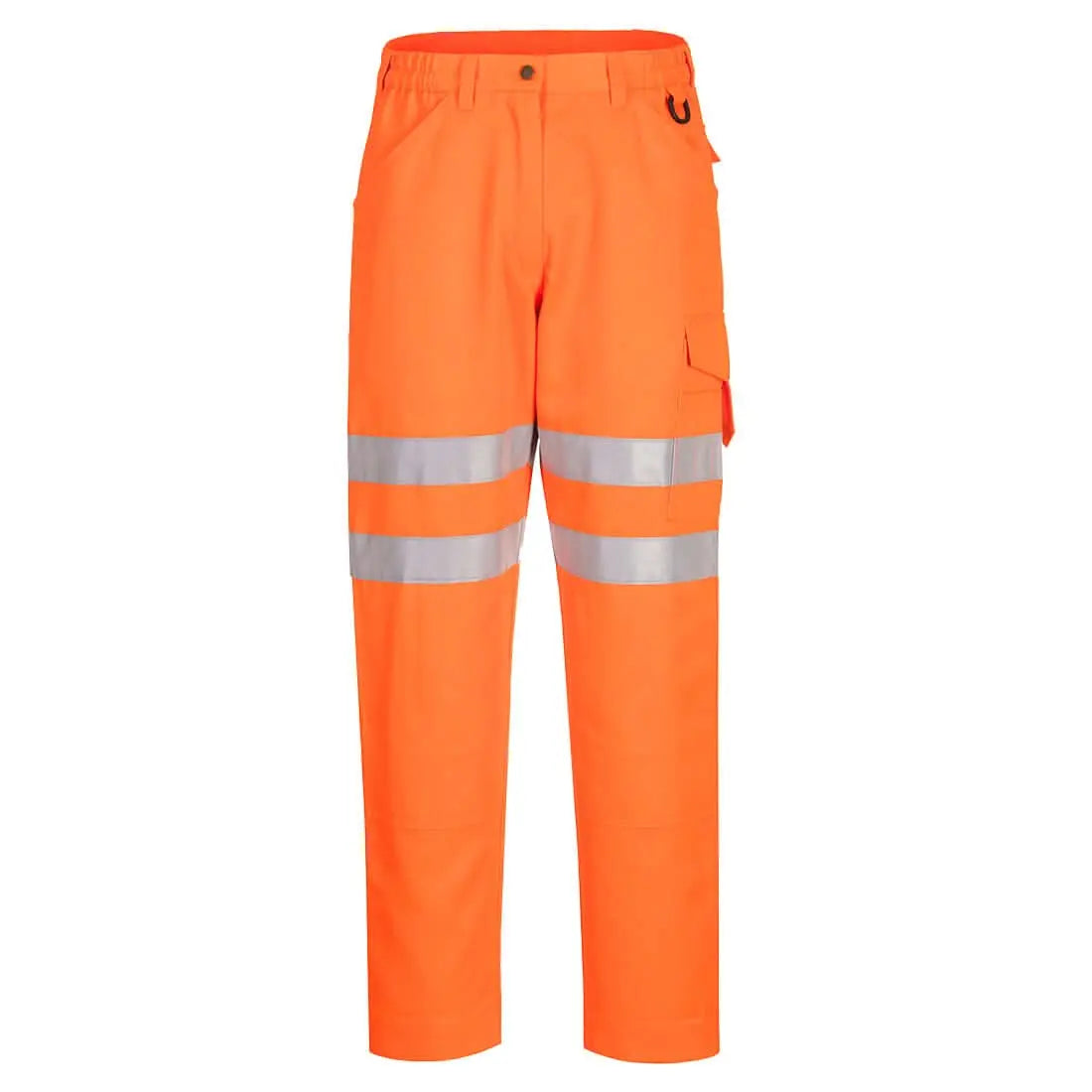Portwest Eco Hi Vis Work Trousers EC40 - Orange - Customisable Hi-Vis Trousers