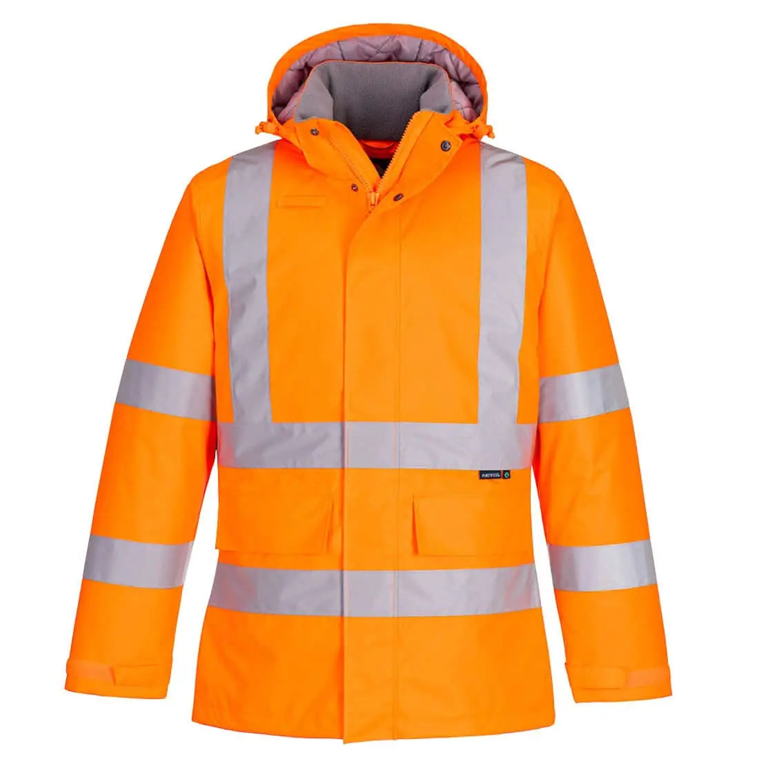 Portwest Eco Hi Vis Winter Jacket EC60 - Orange - Customisable Jacket