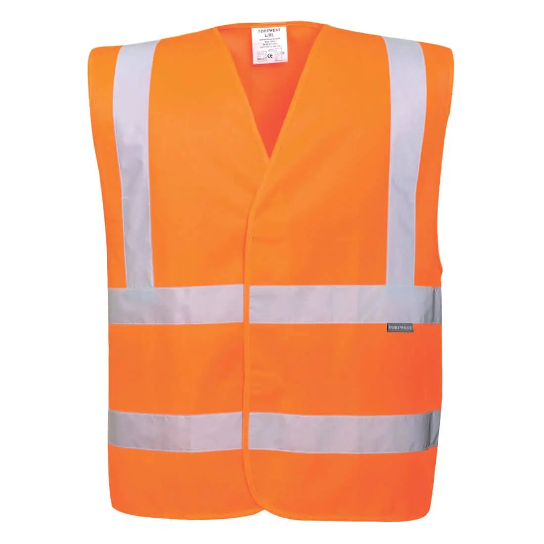 Portwest Eco Hi Vis Vest 10 Pack EC76 - Orange - Customisable HV Vest