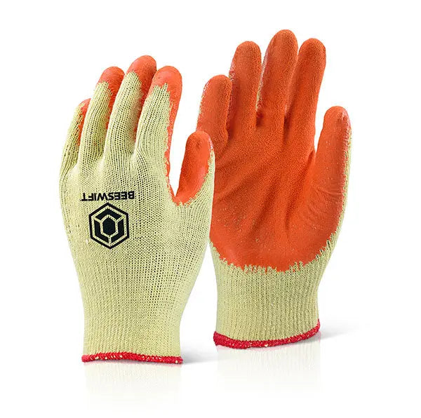 Beeswift Economy Multip Purpose Grip Gloves Ec8 - Orange - Customisable Latex