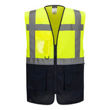 Es1 Essential Hi Vis Contrast Executive Vest |  Portwest