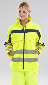 Beeswift Eton Hi Vis Soft Shell Jacket Et40 - - Customisable Jacket