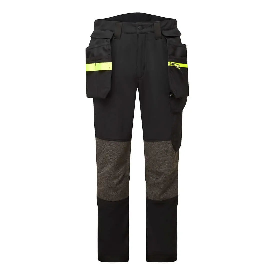 Portwest Ev4 Stretch Detachable Holster Trouser Black EV440 - Black - Customisable Trousers