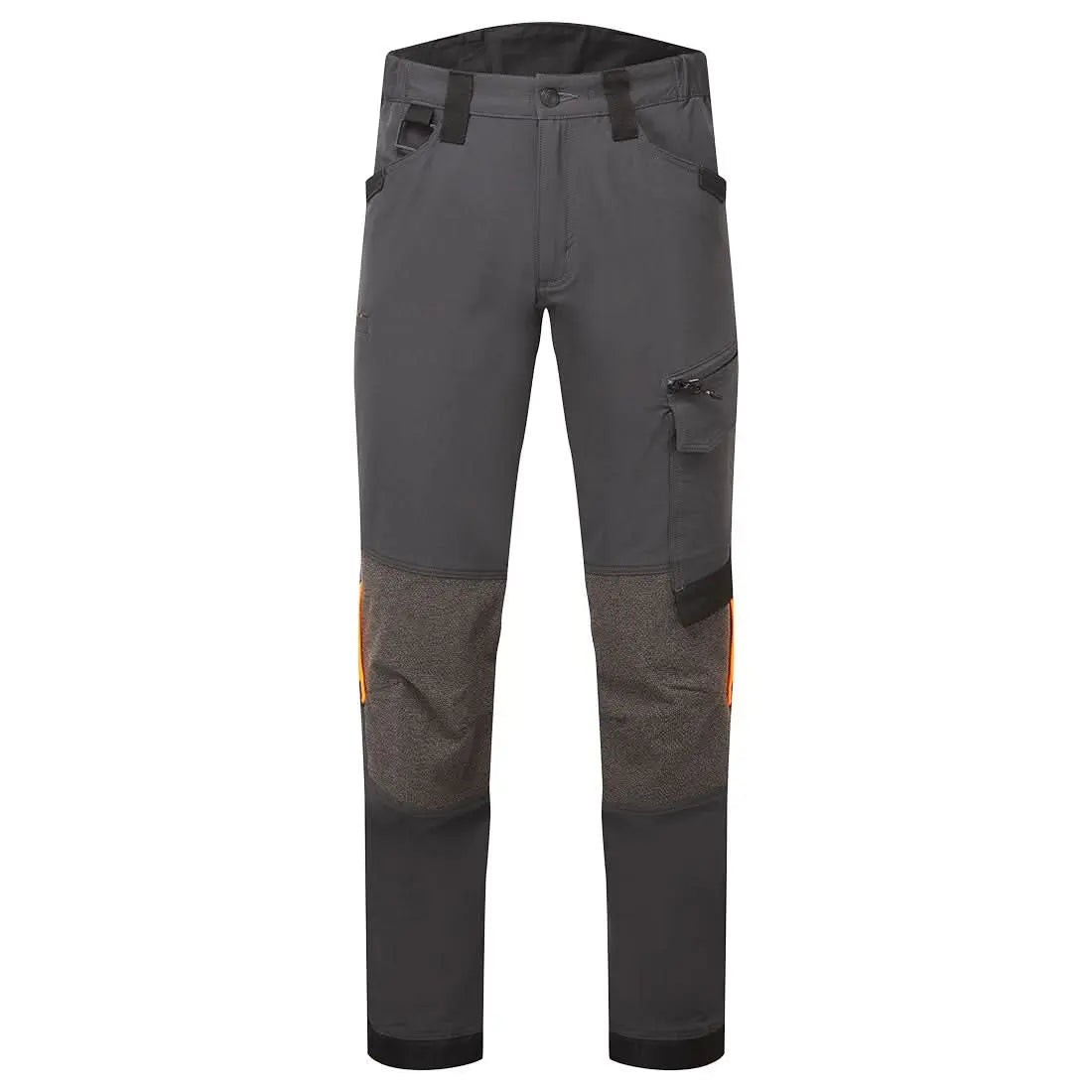 Portwest EV4 Stretch Work Trousers EV441 - Metal Grey Tall - Customisable Trousers