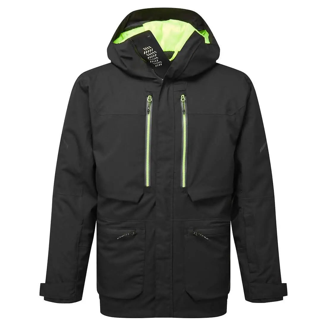 Portwest Ev4 Winter Parka Jacket EV461 - Black - Customisable Jacket