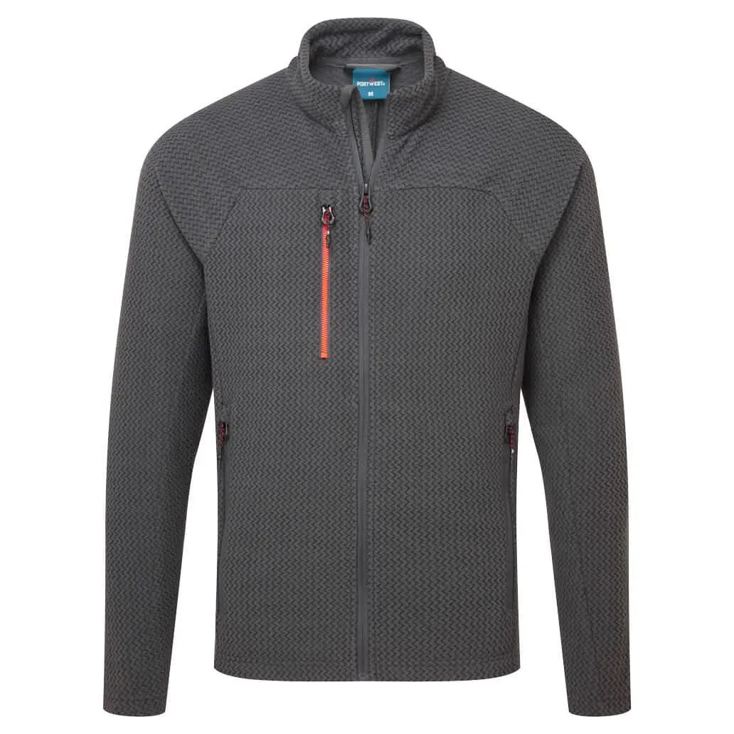 Portwest Ev4 Textured Fleece EV480 - Metal Grey - Customisable Fleece