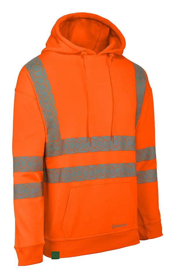 Envirowear Beeswift Envirowear Recyclable Hi Vis Hoodie Ewch - Orange - Customisable Sweatshirts