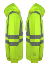Envirowear Beeswift Envirowear Recyclable Hi Vis Hoodie Ewch - - Customisable Sweatshirts