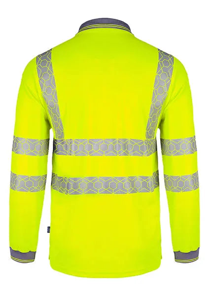 Envirowear Beeswift Envirowear Hi Vis Long Sleeve Recyclable Polo Shirt Ewcpkls - - Customisable Polo Shirts