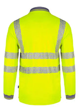 Envirowear Beeswift Envirowear Hi Vis Long Sleeve Recyclable Polo Shirt Ewcpkls - - Customisable Polo Shirts