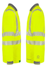 Envirowear Beeswift Envirowear Hi Vis Long Sleeve Recyclable Polo Shirt Ewcpkls - - Customisable Polo Shirts