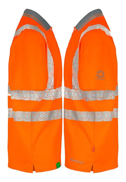 Envirowear Beeswift Envirowear Hi Vis Short Sleeve Recyclable Polo Shirt Ewcpkss - - Customisable Polo Shirts