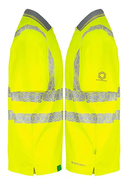 Envirowear Beeswift Envirowear Hi Vis Short Sleeve Recyclable Polo Shirt Ewcpkss - - Customisable Polo Shirts