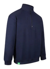 Envirowear Beeswift Envirowear Recyclable Quarter Zip Sweatshirt Ewcqz - Navy Blue - Customisable Sweatshirts