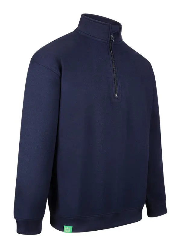 Envirowear Beeswift Envirowear Recyclable Quarter Zip Sweatshirt Ewcqz - Navy Blue - Customisable Sweatshirts