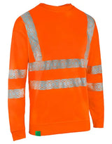 Envirowear Beeswift Envirowear Hi Vis Recyclable Sweatshirt Ewcss - Orange - Customisable Sweatshirts