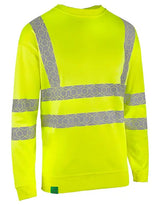 Envirowear Beeswift Envirowear Hi Vis Recyclable Sweatshirt Ewcss - Saturn Yellow - Customisable Sweatshirts