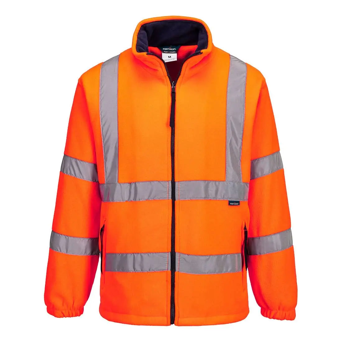 Portwest Hi-vis Fleece Jacket F300 - Orange - Customisable Fleece