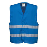 Portwest Meshair Iona Vest F374 - Royal Blue - Customisable HV Vest