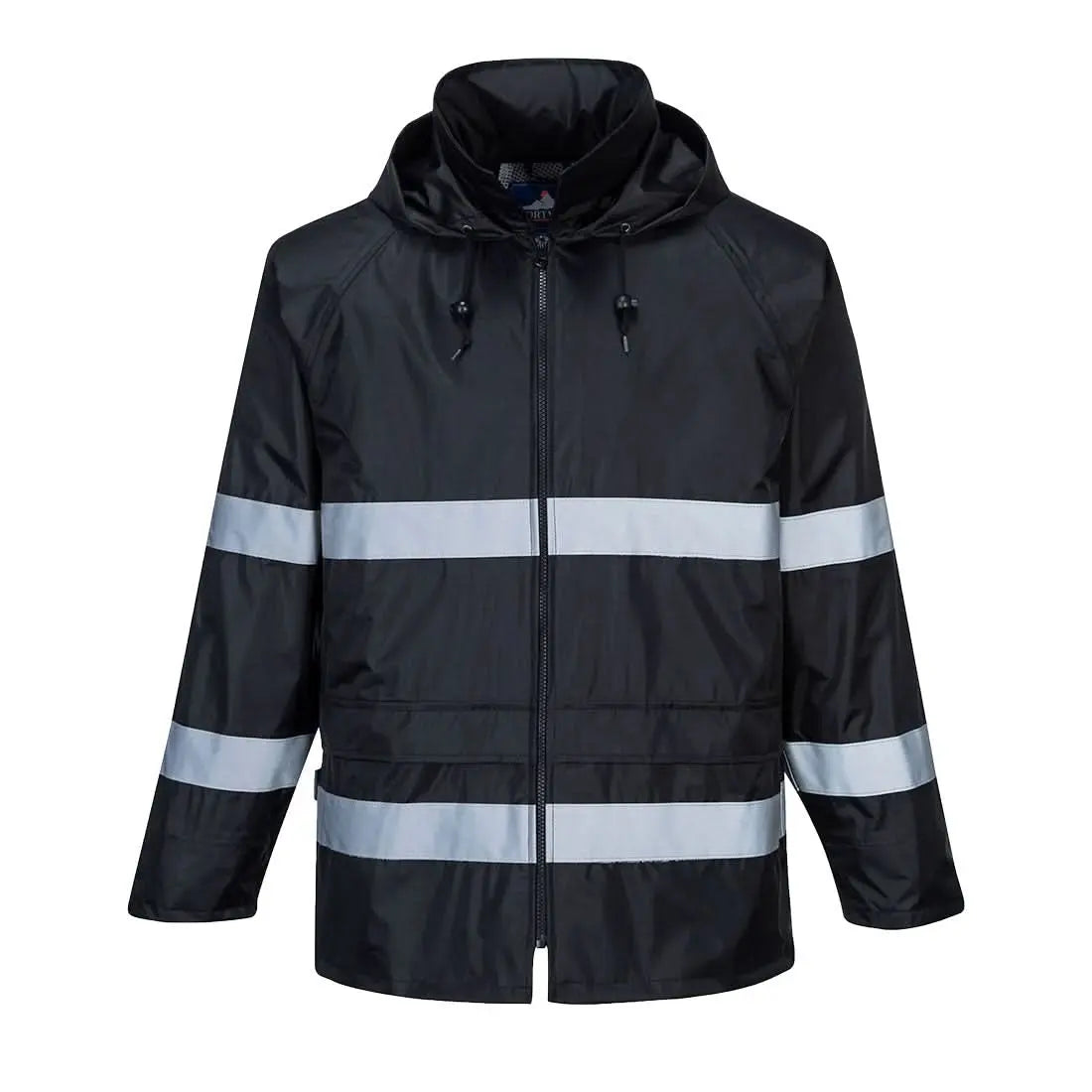 Portwest Classic Iona Rain Jacket F440 - Black - Customisable Jacket
