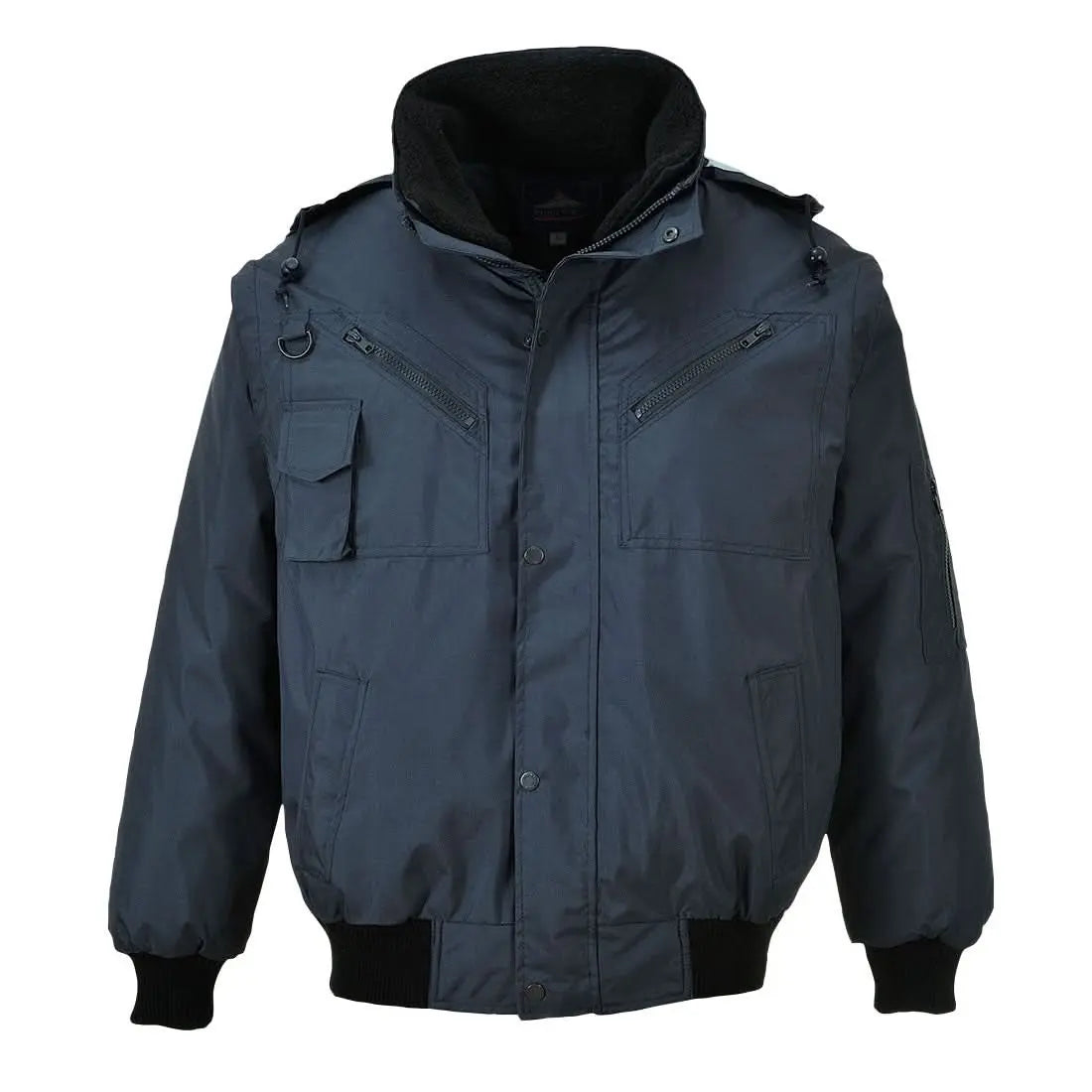 Portwest 3 In 1 Bomber Jacket F465 - Navy - Customisable Jacket