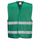 Portwest Iona Vest F474 - Bottle Green - Customisable HV Vest