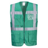 Portwest Iona Executive Vest F476 - Bottle Green - Customisable HV Vest