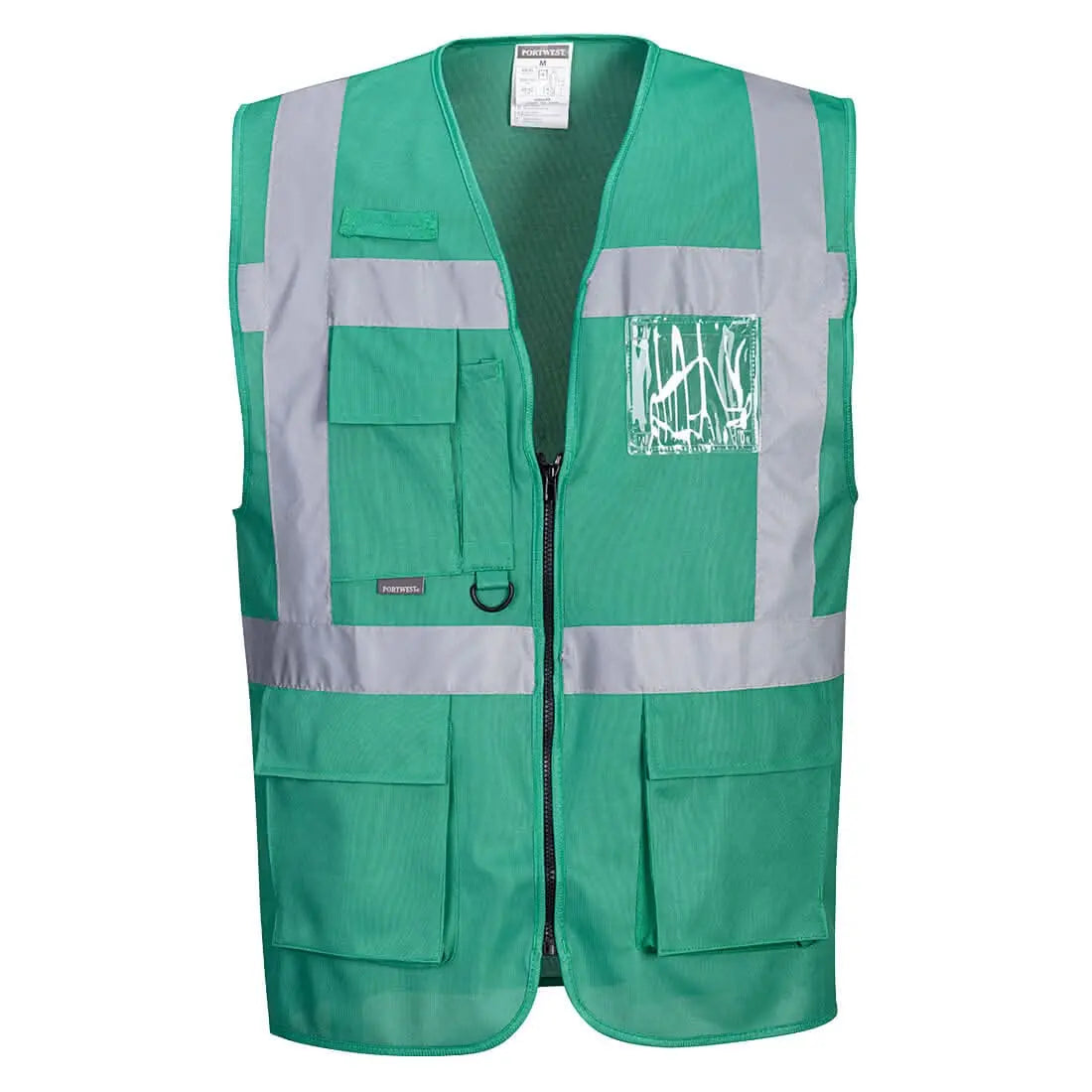 Portwest Iona Executive Vest F476 - Bottle Green - Customisable HV Vest