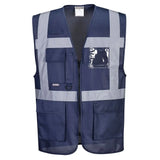 Portwest Iona Executive Vest F476 - Navy - Customisable HV Vest