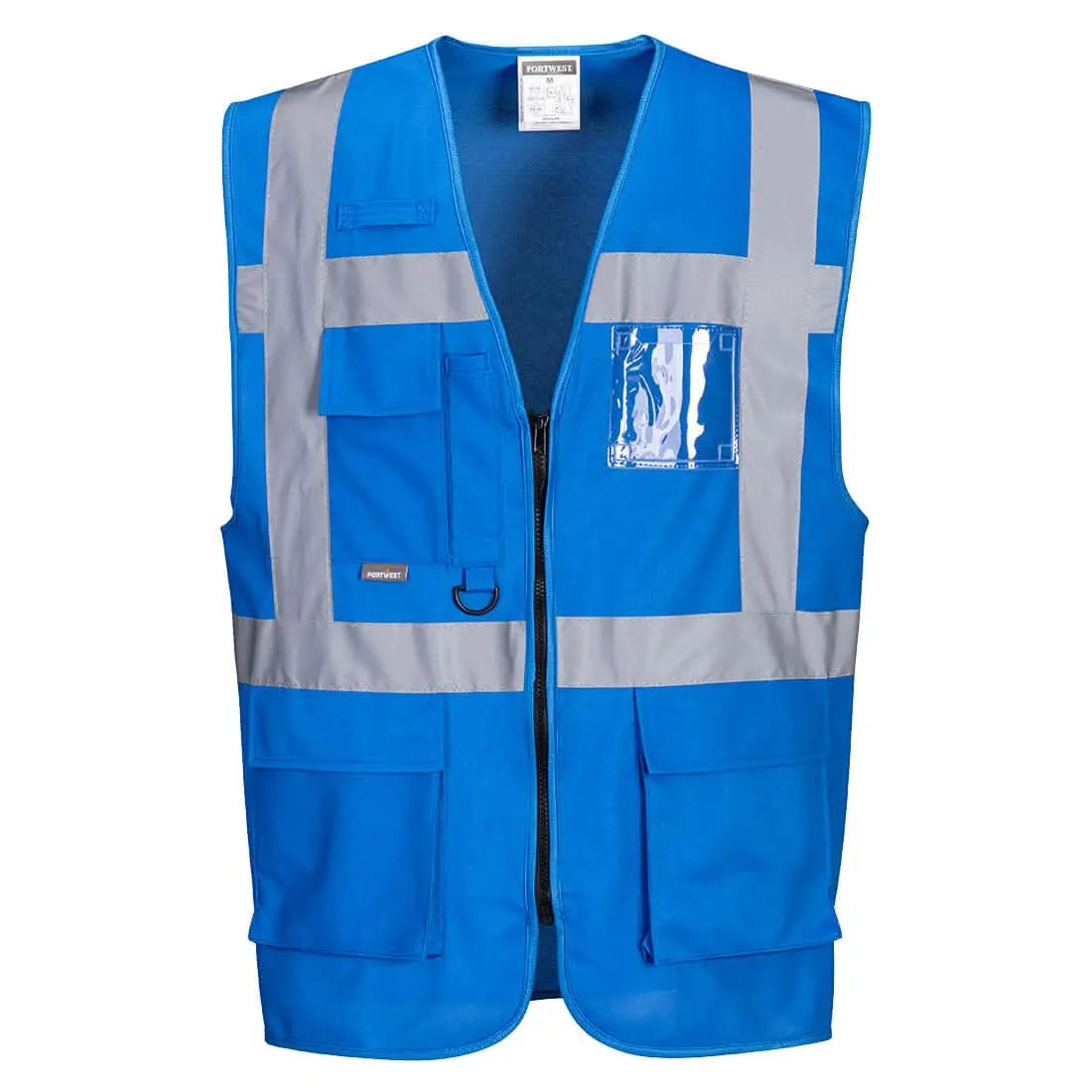 Portwest Iona Executive Vest F476 - Royal Blue - Customisable HV Vest