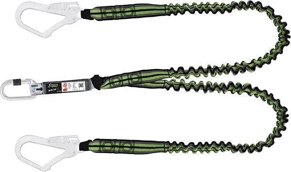 Kratos Mtr Lanyard Shock Absorber Hsfa3080015 - Black Green 1.5M - Customisable Lanyards