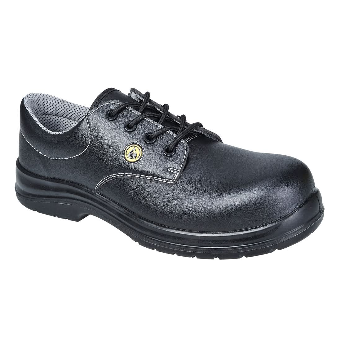 Portwest Compositelite Esd Laced Safety Shoe S2 FC01 - Black - Customisable Shoes