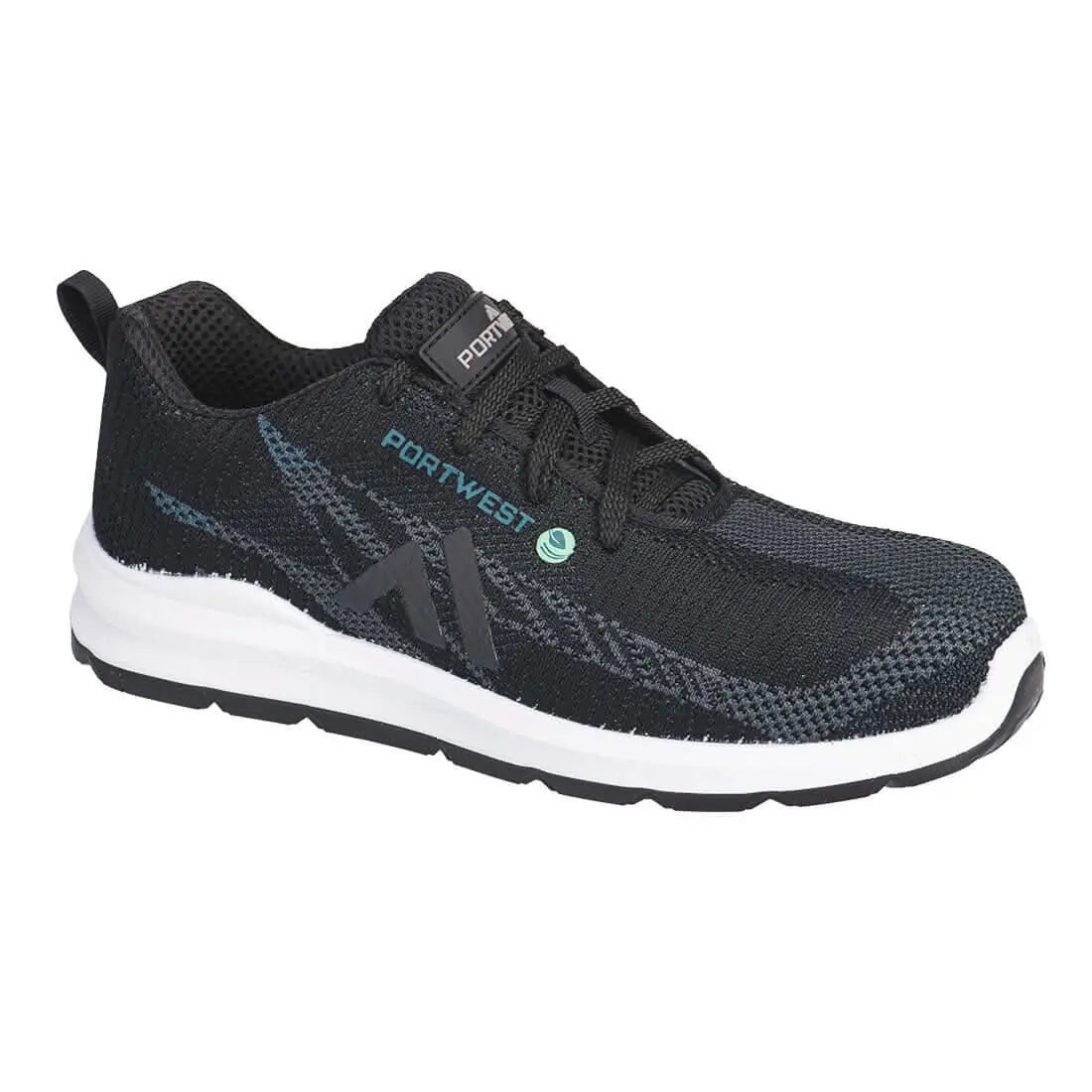 Portwest Eco Fly Composite Trainer S1Ps Sr Fo FC06 - Black Blue - Customisable Trainers