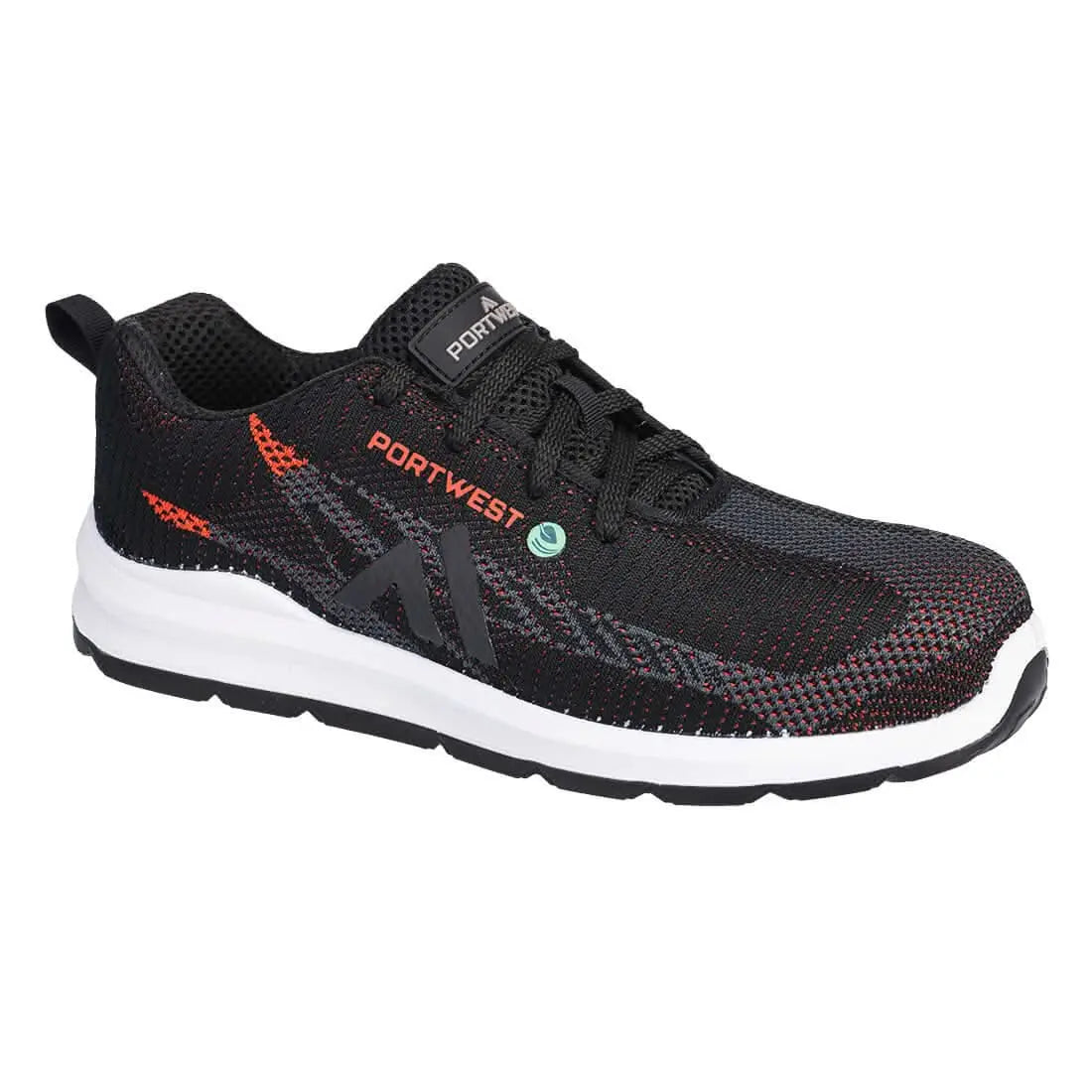 Portwest Eco Fly Composite Trainer S1Ps Sr Fo FC06 - Black Red - Customisable Trainers