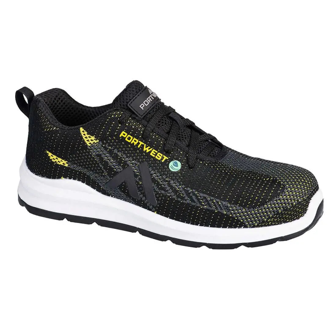 Portwest Eco Fly Composite Trainer S1Ps Sr Fo FC06 - Black Yellow - Customisable Trainers