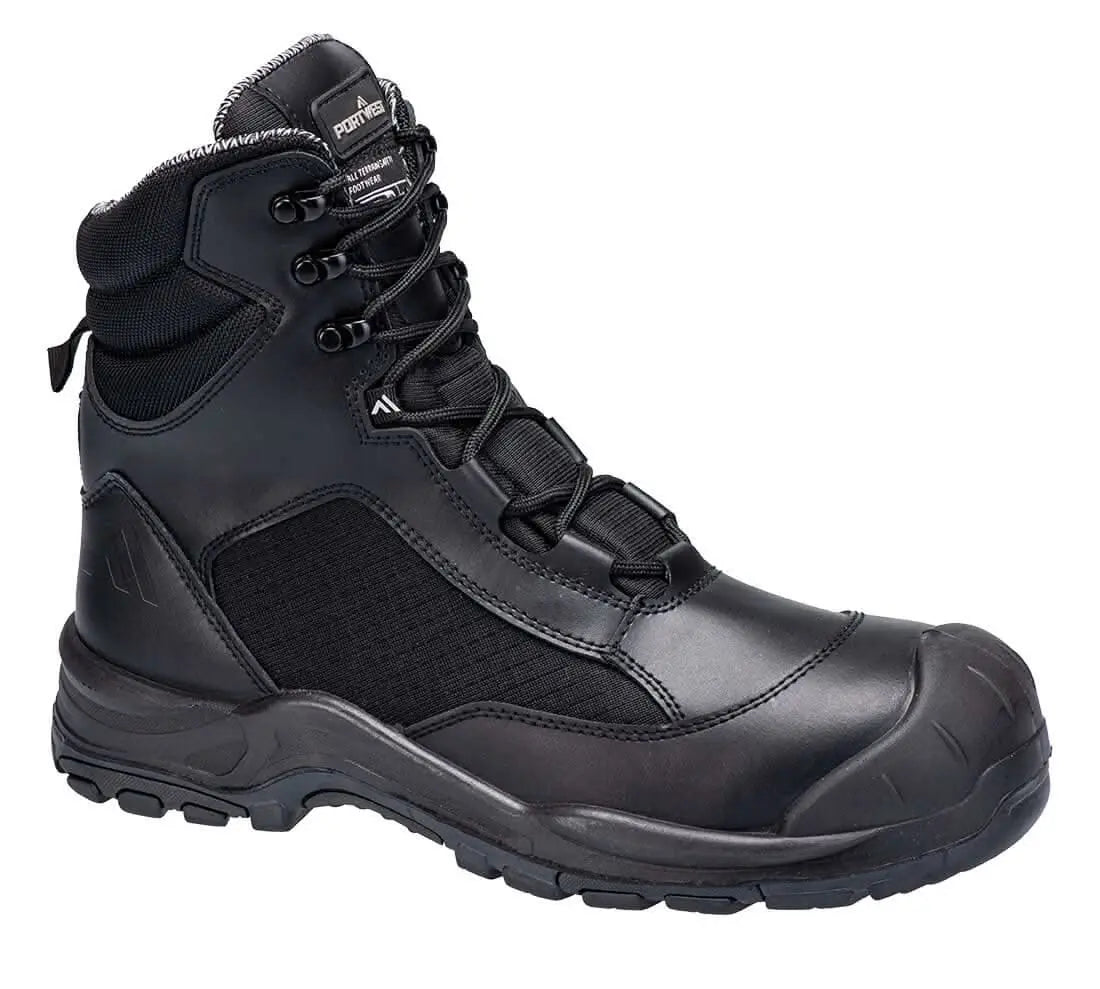 Portwest Patrol Occupational Boot O7S Sr Fo Sc Hro FC26 - Black - Customisable Boots