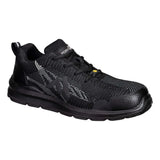 Portwest Composite Textile Trainer S1Ps Esd Sr Fo FC32 - Black Zoom Grey - Customisable Trainers