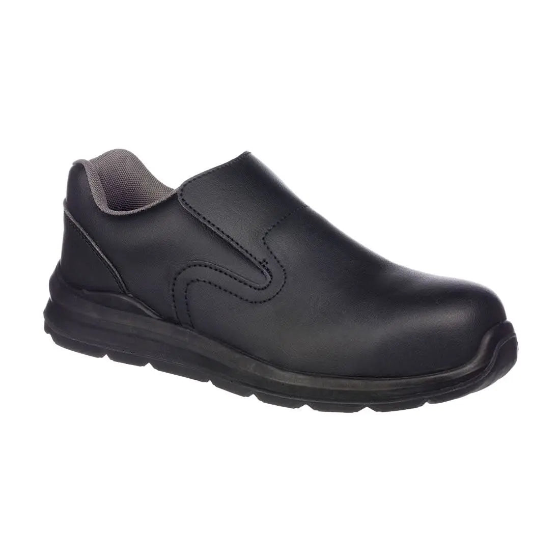 Portwest Compositelite Slip On Safety Trainer S2 Src FD62 - Black - Customisable Trainers