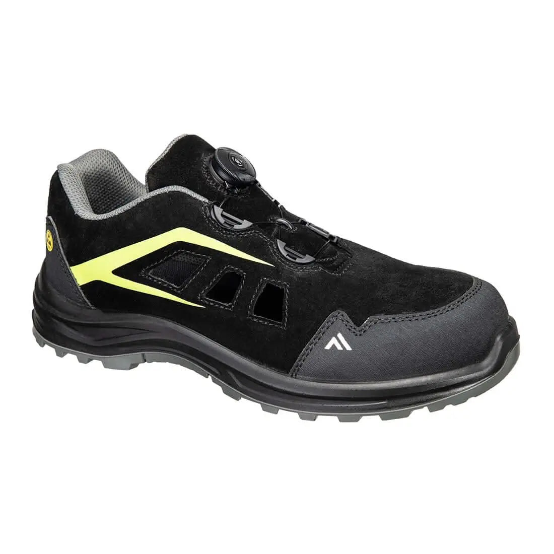 Portwest Composite Sandal S1 Esd Sr Fo FE06 - Black Green - Customisable Sandal & Slip-Ons