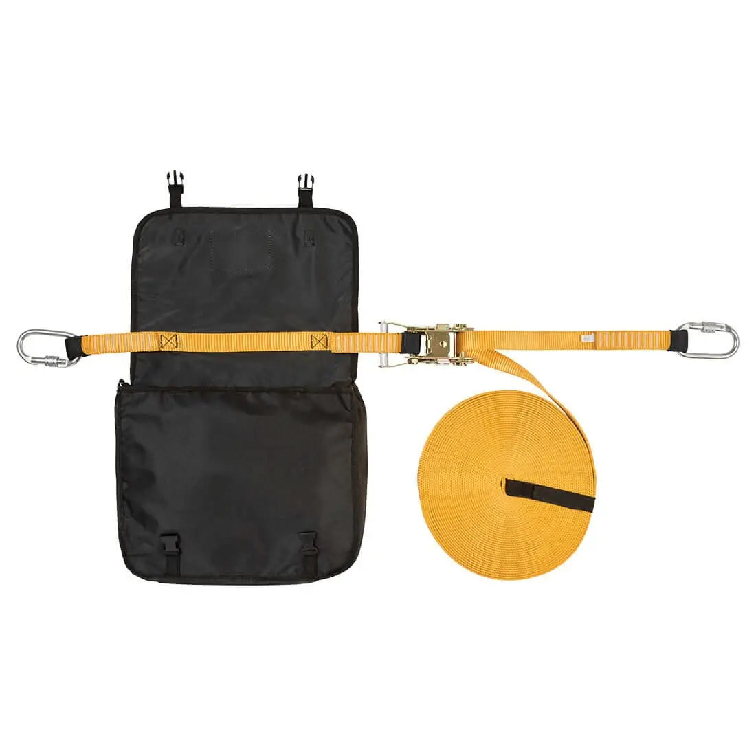 Portwest Temporary 20M Horizontal Lifeline FP01 - Yellow Black - Customisable PPE