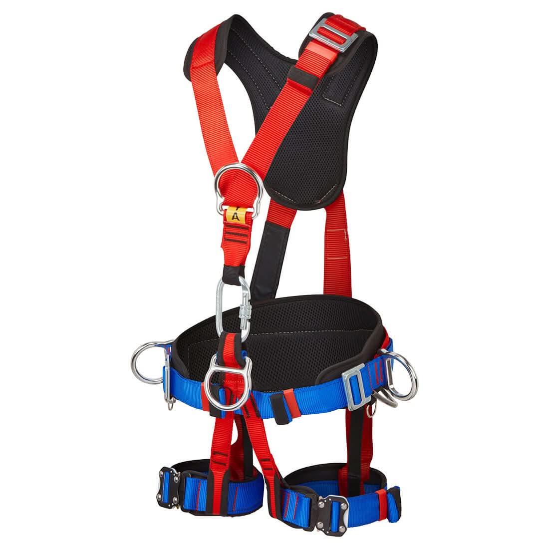 Portwest 4 Point Comfort Plus Harness FP19 - Red - Customisable PPE