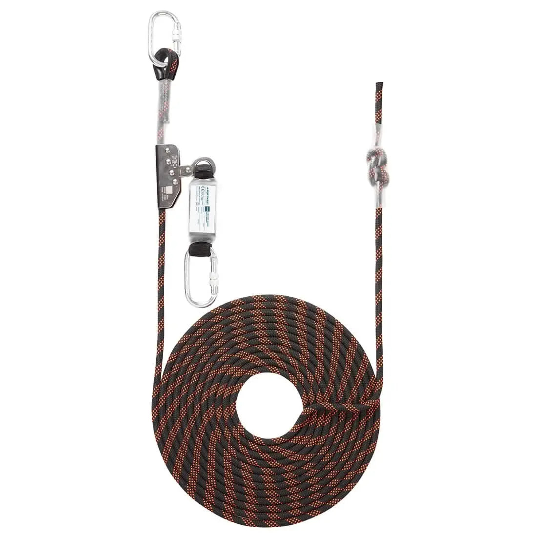 Portwest 10M Rope Guided Fall Arrest FP90 - Black Orange - Customisable PPE