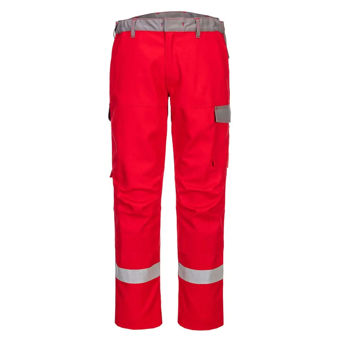 Portwest Bizflame Industry Two Tone Fr Trousers FR06 - Red - Customisable Trousers