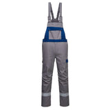 Portwest Bizflame Industry Two Tone Fr Bib And Brace FR07 - Grey - Customisable Coveralls