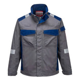 Portwest Bizflame Industry Two Tone Fr Jacket FR08 - Grey - Customisable Jacket