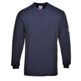 Portwest Flame Resistant Anti-static Long Sleeve T-shirt FR11 - Navy - Customisable T-Shirts