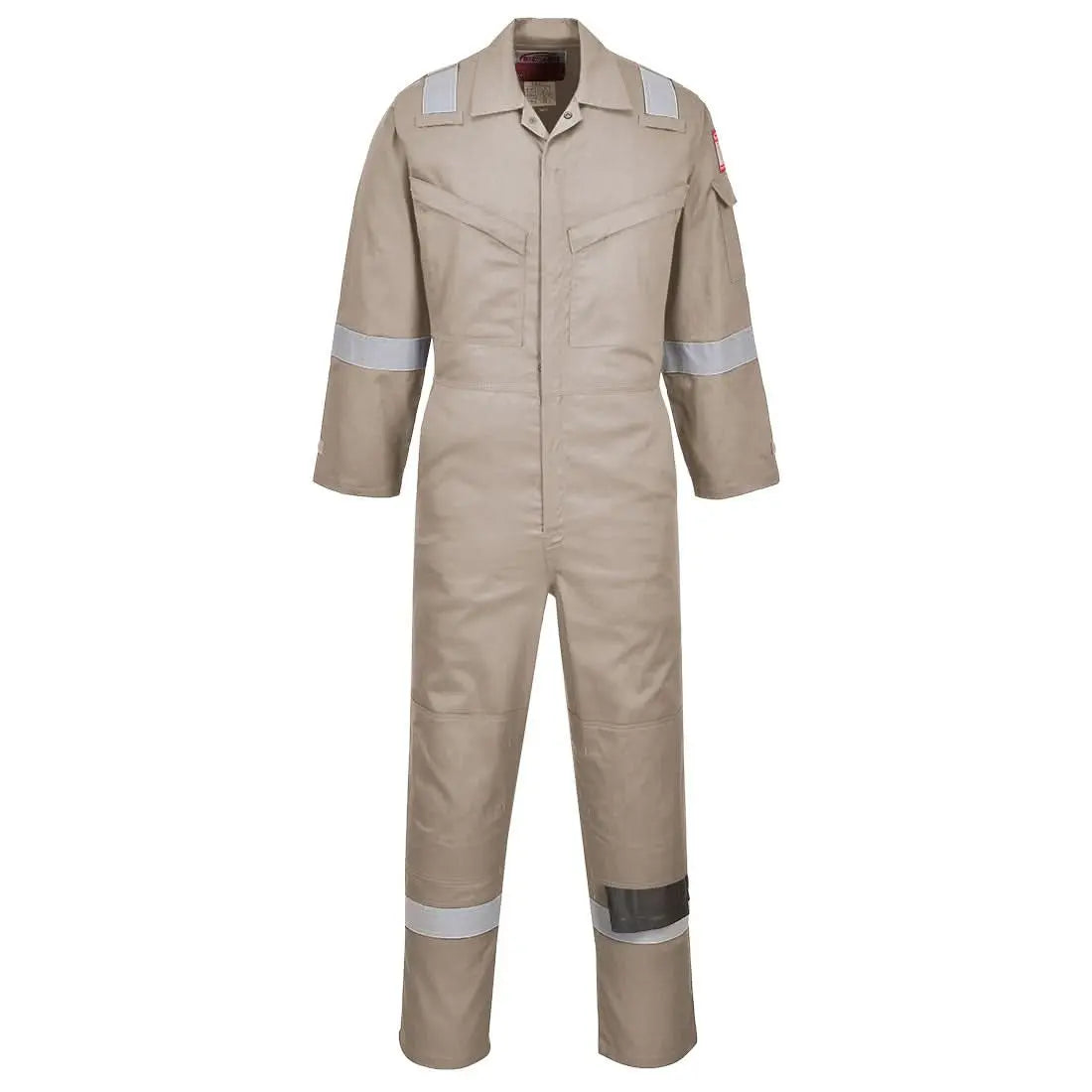 Portwest Bizflame Work Lightweight Fr Coverall FR21 - Khaki - Customisable Coveralls