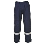 Portwest Bizflame Work Fr Trousers FR26 - Navy Tall - Customisable Trousers