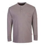 Portwest Bizflame Knit Antistatic Fr Henley FR32 - Grey - Customisable Sweatshirts
